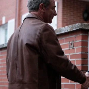 The Game 2025 Robson Green Leather Jacket