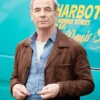 The Game 2025 Robson Green Suede Leather Blazer