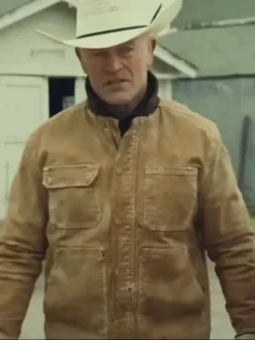 The Last Rodeo 2025 Neal McDonough Brown Jacket Side