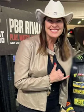 The Last Rodeo 2025 Ruve McDonough Beige Leather Jacket