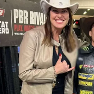 The Last Rodeo 2025 Ruve McDonough Beige Leather Jacket