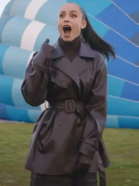 The Life List 2025 Sofia Carson Black Coat