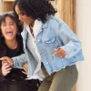 The Motherhood S01 Destini Ann Blue Denim Jacket