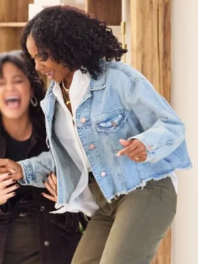 The Motherhood S01 Destini Ann Blue Denim Jacket