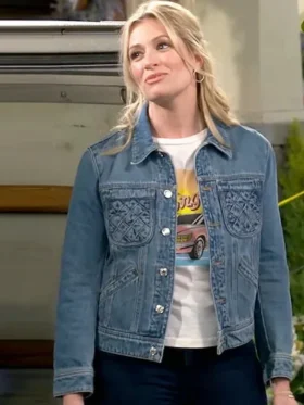 The Neighborhood S07 Beth Behrs Denim Jacket Side