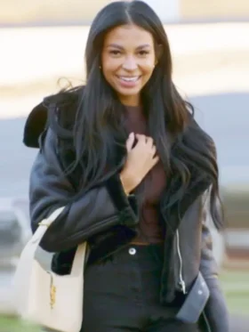 The Secret Lives of Mormon Wives S02 Layla Taylor Black Aviator Jacket