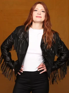 The Surrender 2025 Colby Minifie Leather Fringe Jacket