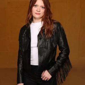 The Surrender 2025 Colby Minifie Leather Fringe Jacket Side