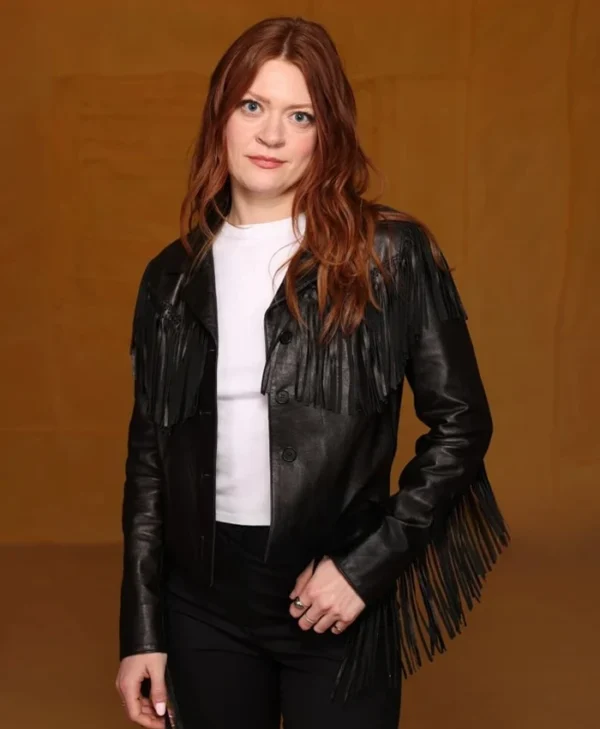 The Surrender 2025 Colby Minifie Leather Fringe Jacket Side