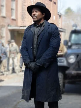 The Walking Dead Dead City S02 Gaius Charles Blue Coat Back
