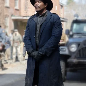 The Walking Dead Dead City S02 Gaius Charles Blue Coat Back