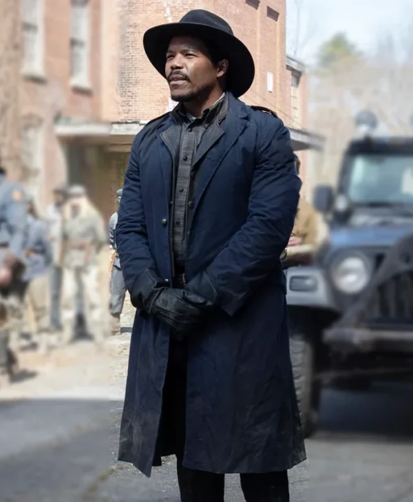 The Walking Dead Dead City S02 Gaius Charles Blue Coat Back