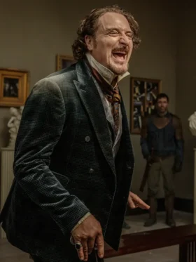 The Walking Dead Dead City S02 Kim Coates Velvet Blazer Front