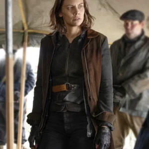 The Walking Dead Dead City S02 Lauren Cohan Long Coat Side
