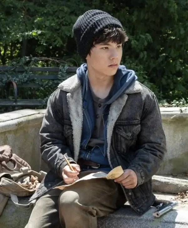 The Walking Dead Dead City S02 Logan Kim Grey Denim Jacket Side
