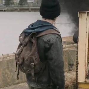 The Walking Dead Dead City S02 Logan Kim Grey Shearling Denim Jacket