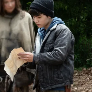 The Walking Dead Dead City S02 Logan Kim Grey Denim Jacket Back