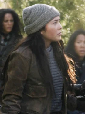 The Walking Dead Dead City S02 Mahina Napoleon Leather Jacket