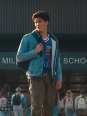 The Wayfinders S01 Vincent Mattis Blue Denim Jacket Side