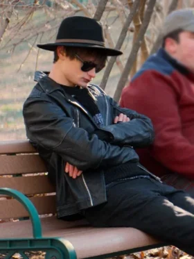 Things Like This 2025 Charlie Tahan Leather Jacket