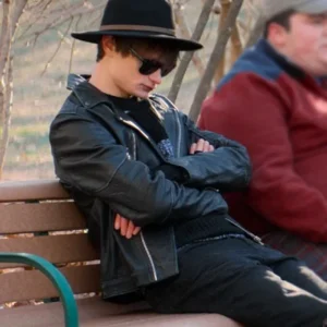 Things Like This 2025 Charlie Tahan Leather Jacket