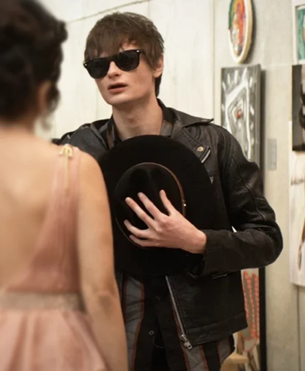 Things Like This 2025 Charlie Tahan Black Leather Jacket