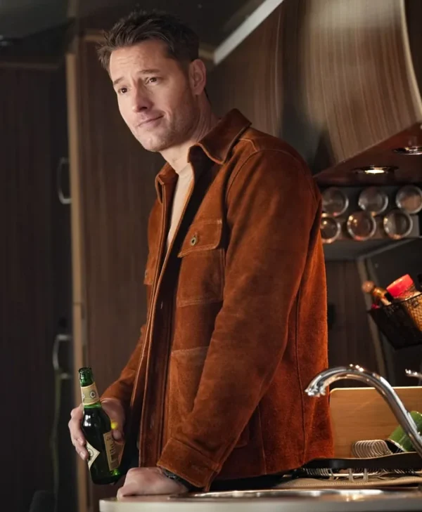 Tracker S02 Colter Shaw Brown Suede Leather Jacket Front