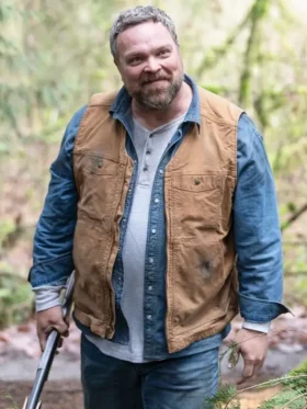 Tracker S02 Drew Powell Brown Vest Side
