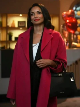 Watson S01 Rochelle Aytes Red Coat Side