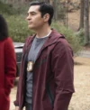 Will Trent S03 Ramón Rodríguez Maroon Hooded Jacket