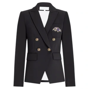 Women Baltimore Ravens Black Blazer