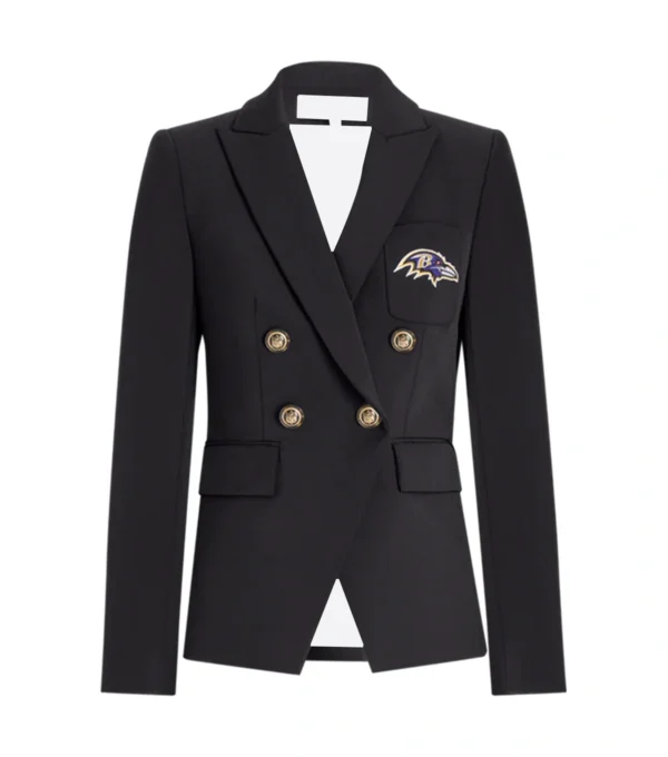 Women Baltimore Ravens Black Blazer