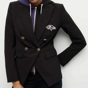 Women Baltimore Ravens Black Blazer on Sale