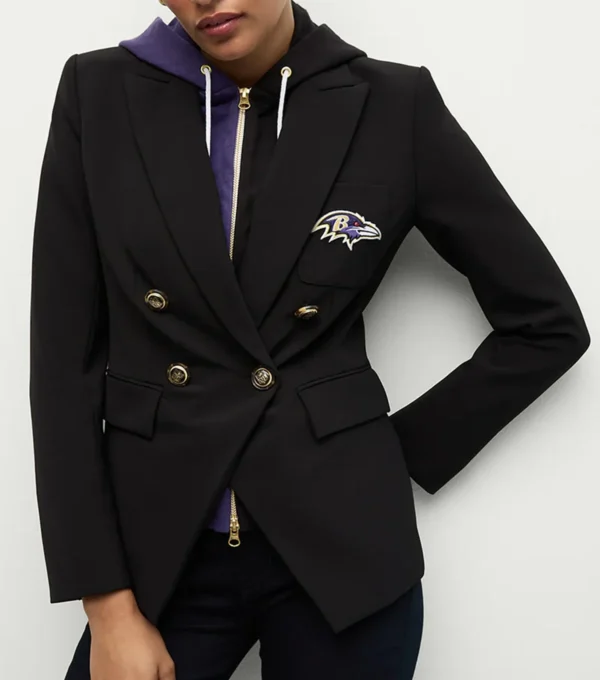 Women Baltimore Ravens Black Blazer on Sale