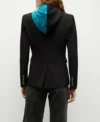 Women Jacksonville Jaguars Black Blazer Back