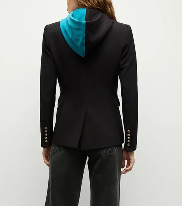 Women Jacksonville Jaguars Black Blazer Back