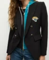 Women Jacksonville Jaguars Black Blazer Front
