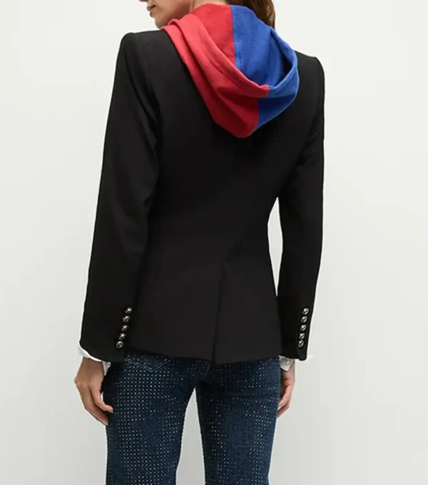 Women New York Giants Black Blazer Back