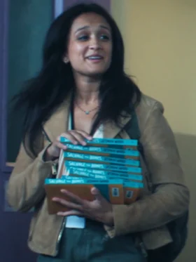 You S05 Amy-Leigh Hickman Suede Leather Jacket