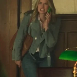 You S05 Guinevere Beck Green Suede Leather Jacket