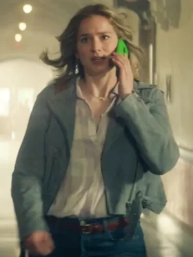 You S05 Guinevere Beck Green Suede Jacket