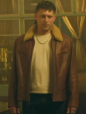 You S05 Tom Francis Shearling Leather Jacket Side