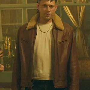 You S05 Tom Francis Shearling Leather Jacket Side