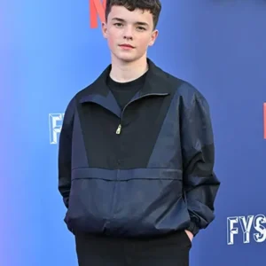 Adolescence Owen Cooper Blue Jacket Side