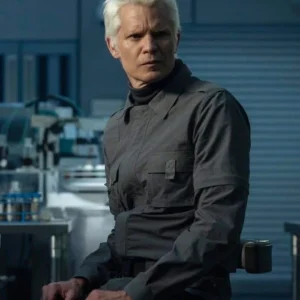 Alien Earth S01 Timothy Olyphant Grey Cotton Jacket