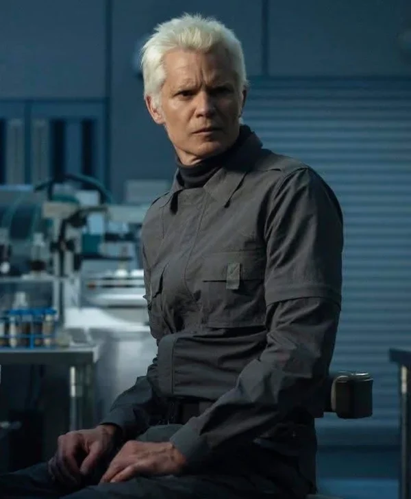 Alien Earth S01 Timothy Olyphant Grey Cotton Jacket