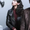 Art Detectives S01 Nina Singh Black Leather Jacket