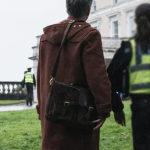 Art Detectives S01 Stephen Moyer Maroon Wool Coat