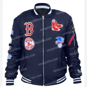 Boston Red Sox Bomber MA-1 Navy Blue Jacket