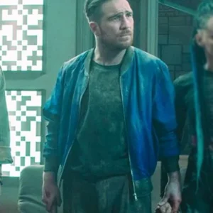 Brick 2025 Frederick Lau Blue Bomber Jacket Side